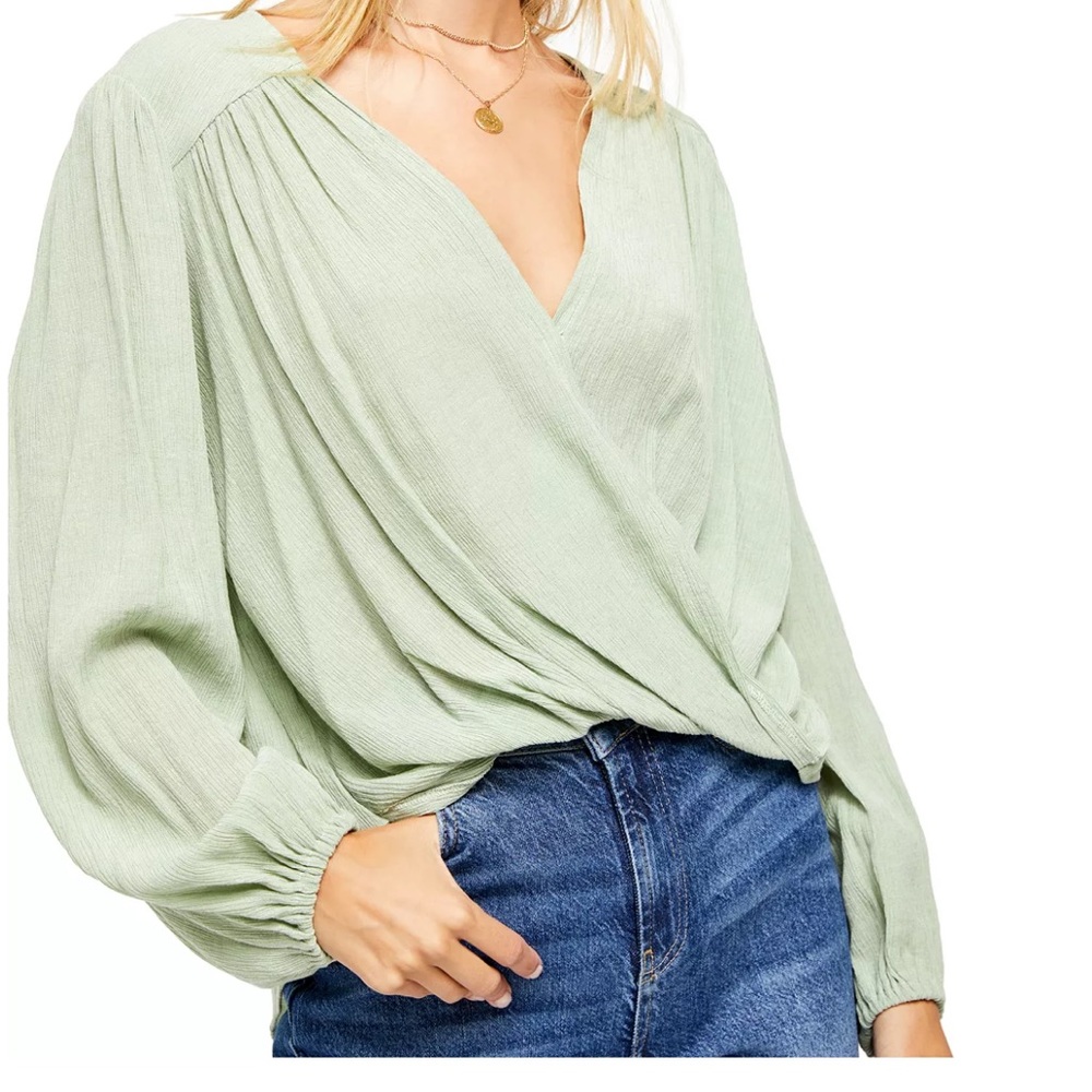 Free people Check On It Wrap Top
